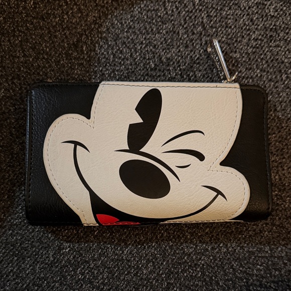 Disney Parks x Loungefly Black and White Mickey Mouse Wallet - Picture 3 of 8